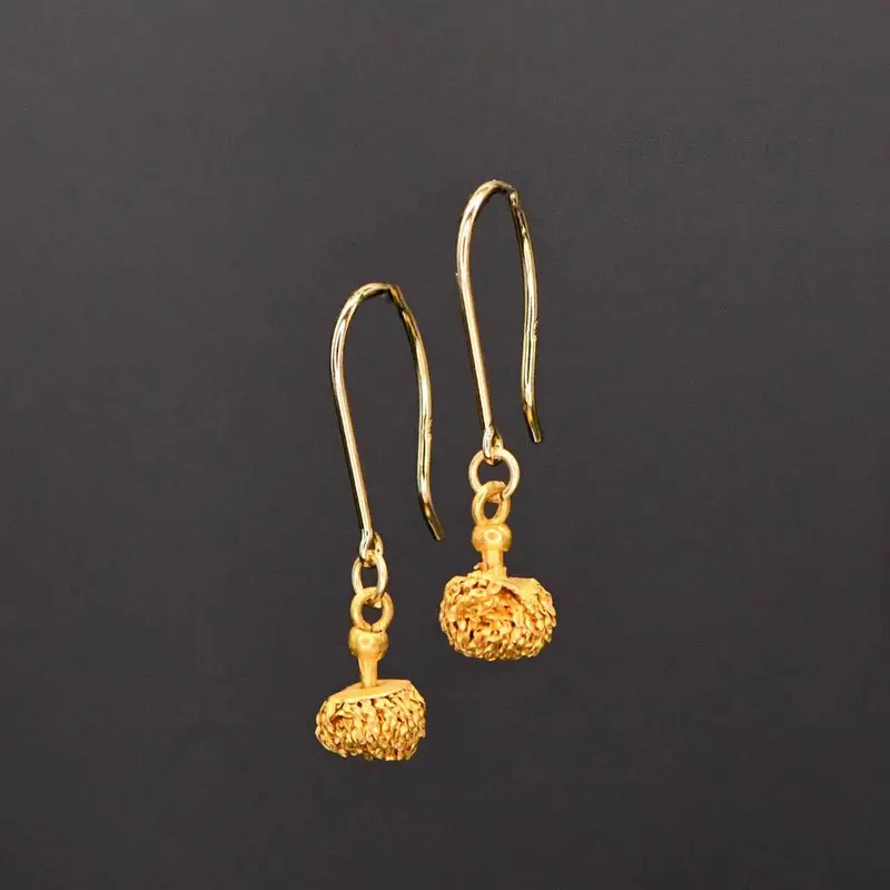 Hellenistic Greek Gold Drop Earrings – Macedonian-Influenced Jewelry (3rd–1st Century BCE)