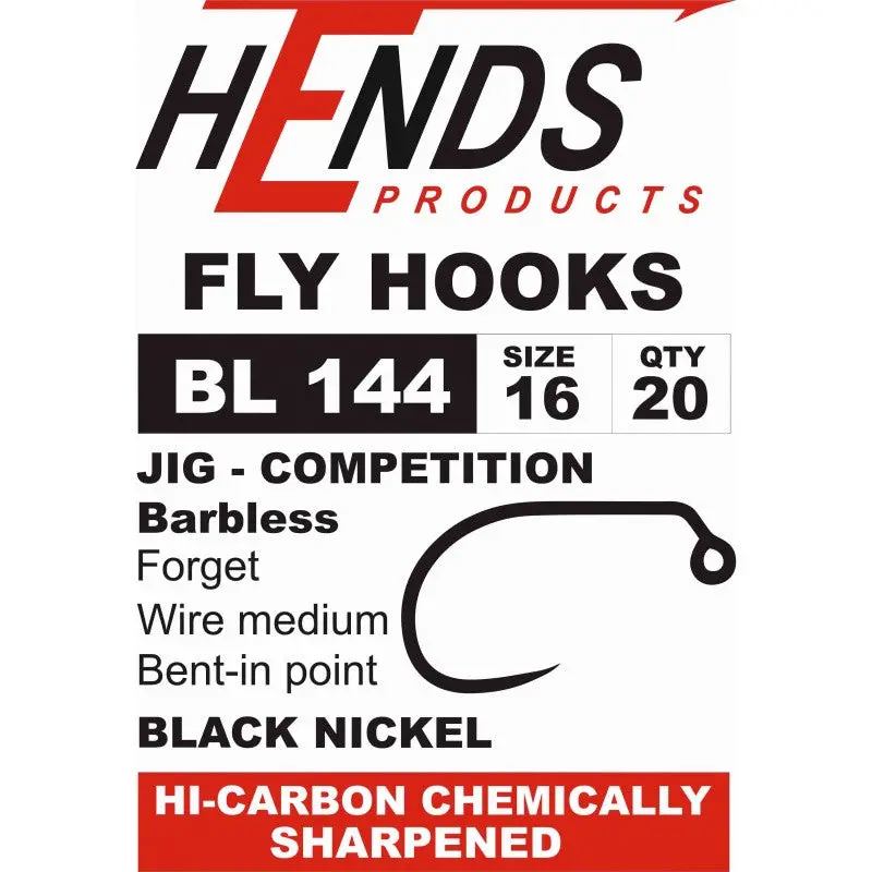 Hends BL144 Jig Hook – Heavy-Duty Competition-Grade Barbred Hook