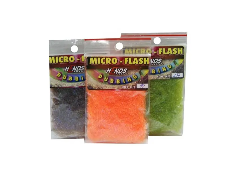 Hends Micro Flash Synthetic Dubbing for Dry and Nymph Flies