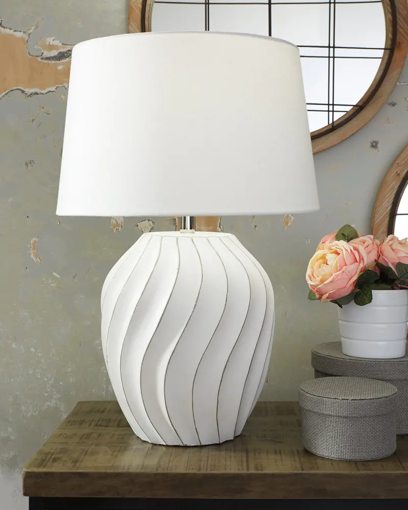 Hidago Decorative Table Lamp with Fabric Shade