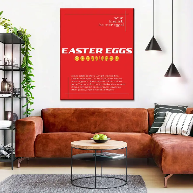 Hidden Game Easter Egg Wall Art