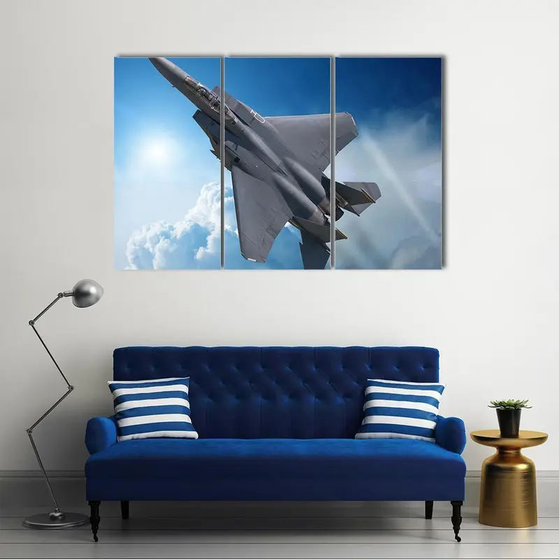 High-Performance Jet Fighter Canvas Art