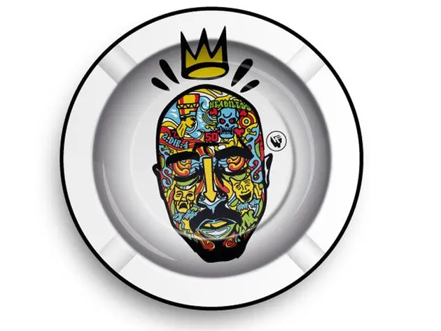 Hip-Hop Legends 3/4 Metal Ashtray – Vintage Rap Tribute