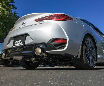 HKS Dual Exhaust Muffler System & Hipermax IV GT Suspension Kit for Infiniti Q60
