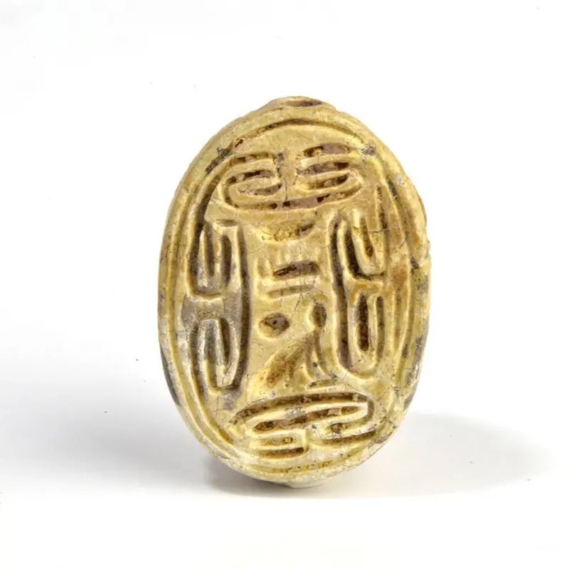 Hyksos-Era Steatite Scarab Seal, Egypt (c. 1600 BCE)