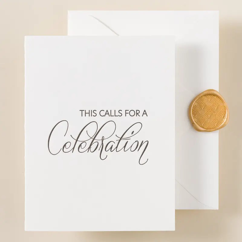 Jasper Letterpress Congratulations Greeting Card