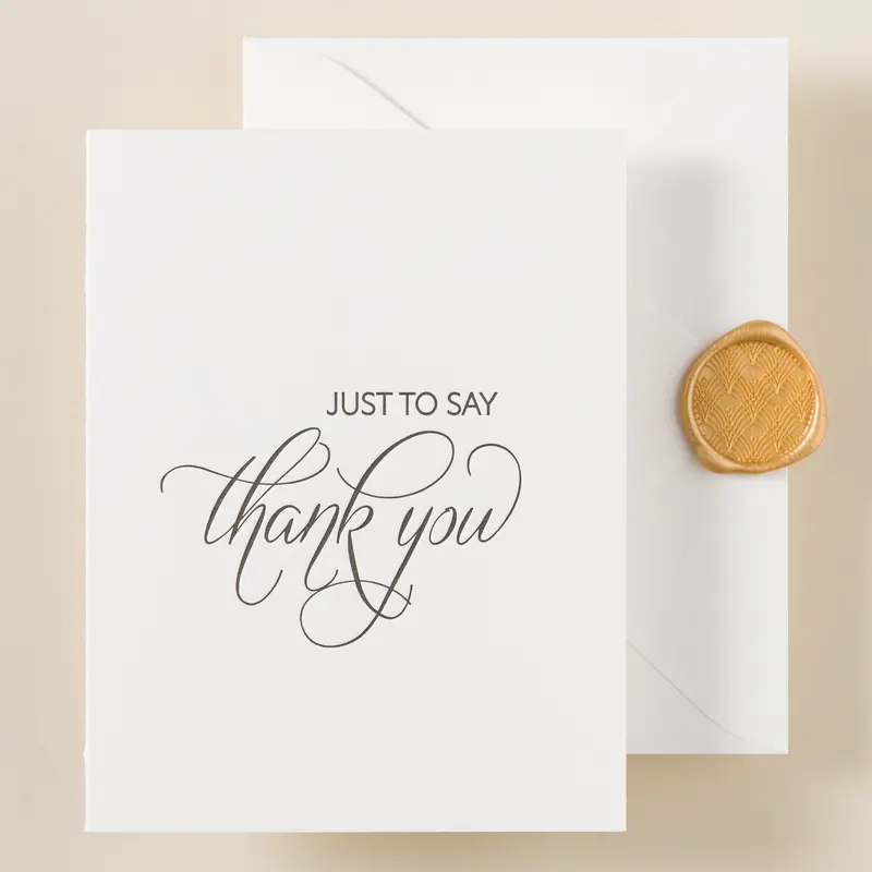Jasper Letterpress Thank You Card Set