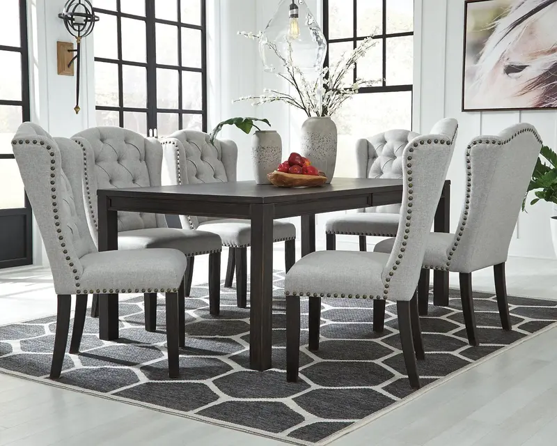 Jeanette Solid Wood Dining Table – Extendable Design