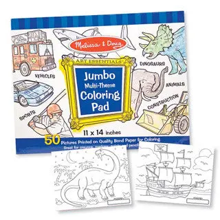 Jumbo Blue Coloring Pad for Kids