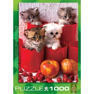 Kittens in Pots Soft-Touch Toddler Puzzle