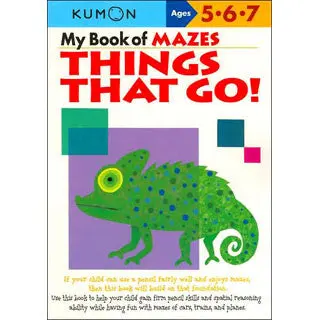 KUMON My Book of Mazes: Things That Go