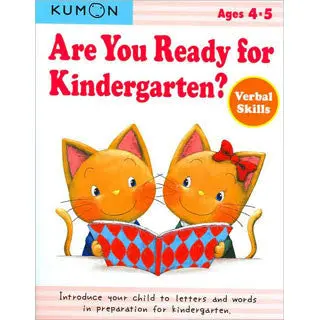 KUMON Verbal Development Workbook: Ready for Kindergarten