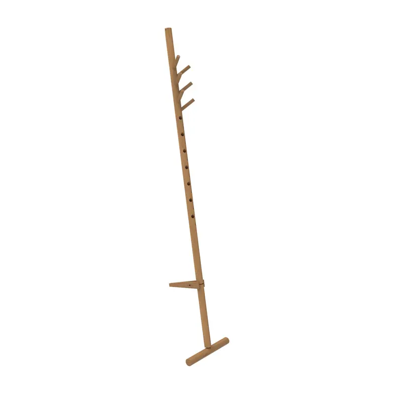 Laid Back Freestanding Coat Rack with Slim Profile