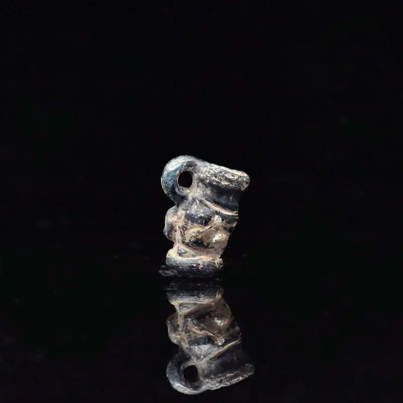 Late Roman Glass Miniature Juglet, Late 4th Century CE