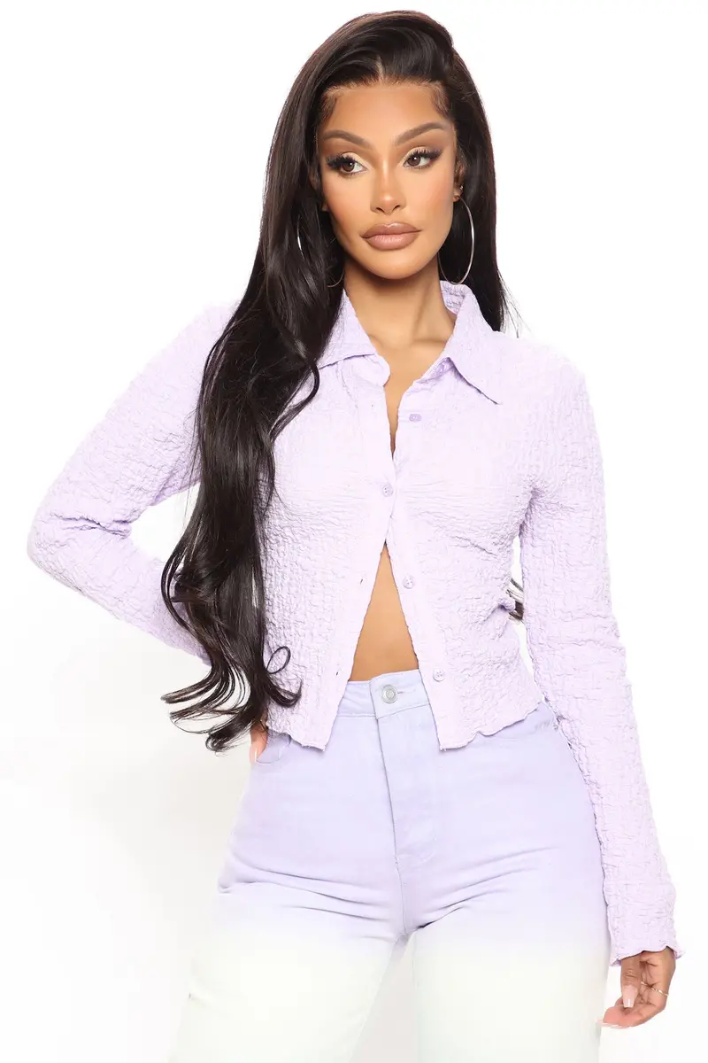 Lavender-Colored Weekend Top for Women