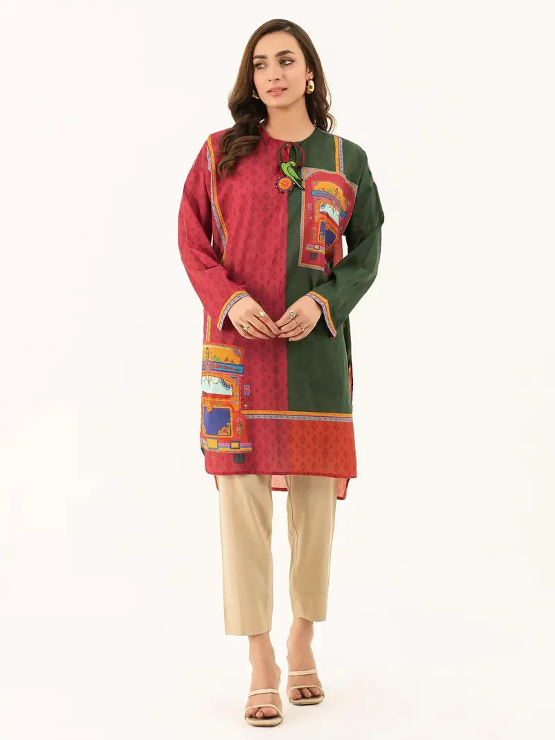 Lawn Fabric Printed Shirt