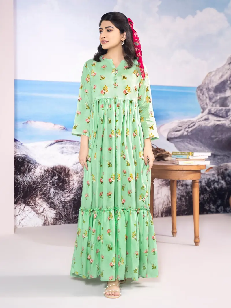 Lawn Shirt – Tropical Print Design