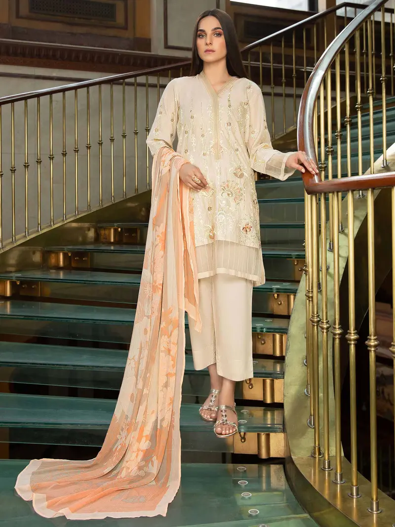 Lawn Two-Piece Suit with Intricate Embroidery