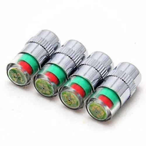 LED Tire Pressure Monitoring Valve Caps – 4-Pack