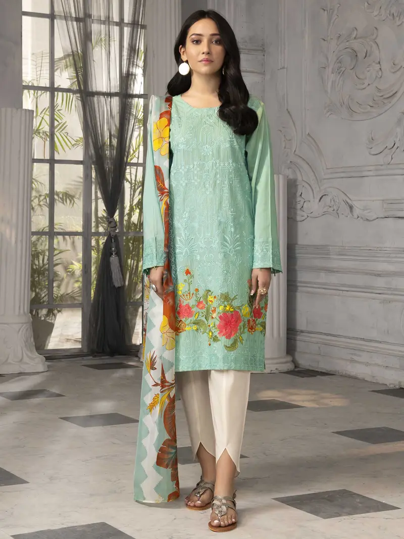 Lightweight Embroidered Lawn Two-Piece Suit