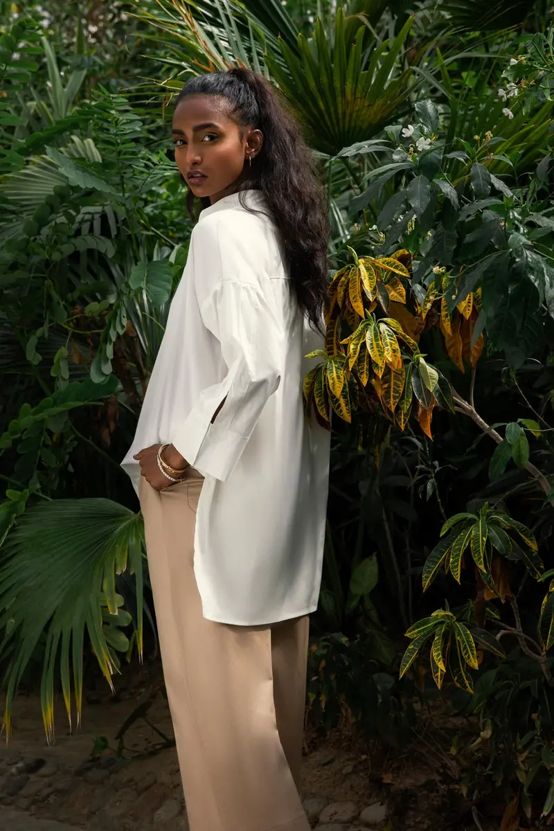 Lightweight Flowy Cotton Blouse