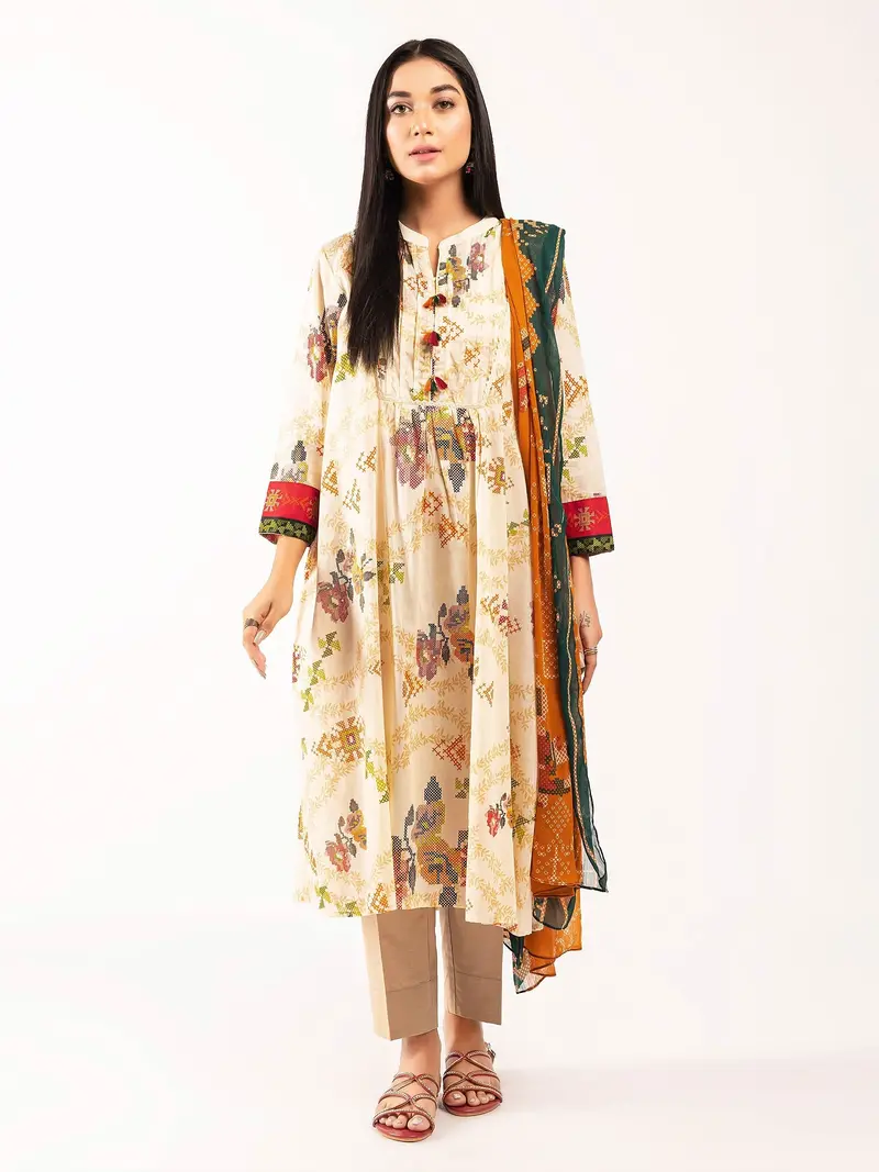 Lightweight Printed Lawn Suit