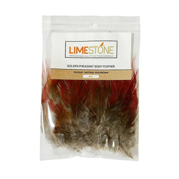 Limestone Golden Pheasant Body Feathers for Fly Tying