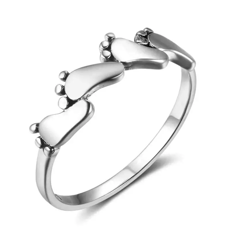 Little Feet Silver Ring – Delicate Infant or Keepsake Jewelry