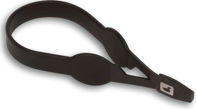 Loon Ergo Hackle Plier – Ergonomic Black Grip for Precise Feather Handling