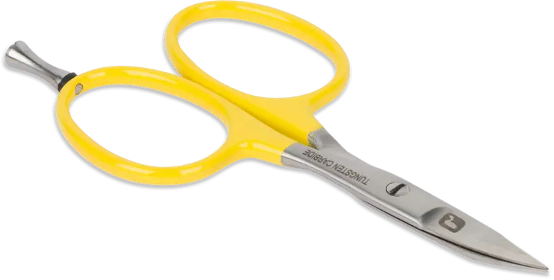 Loon Tungsten Carbide Curved Scissors – All-Purpose Fly Tying