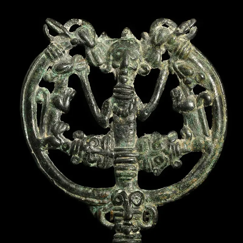 Luristan Bronze Openwork Pin Head – Early Iron Age, c. 1000 BCE