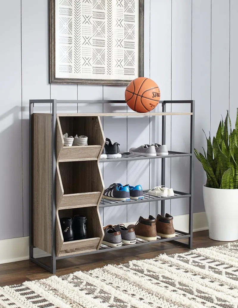 Maccenet Slim-Fit Shoe Rack – 3-Tier Organizing Stand