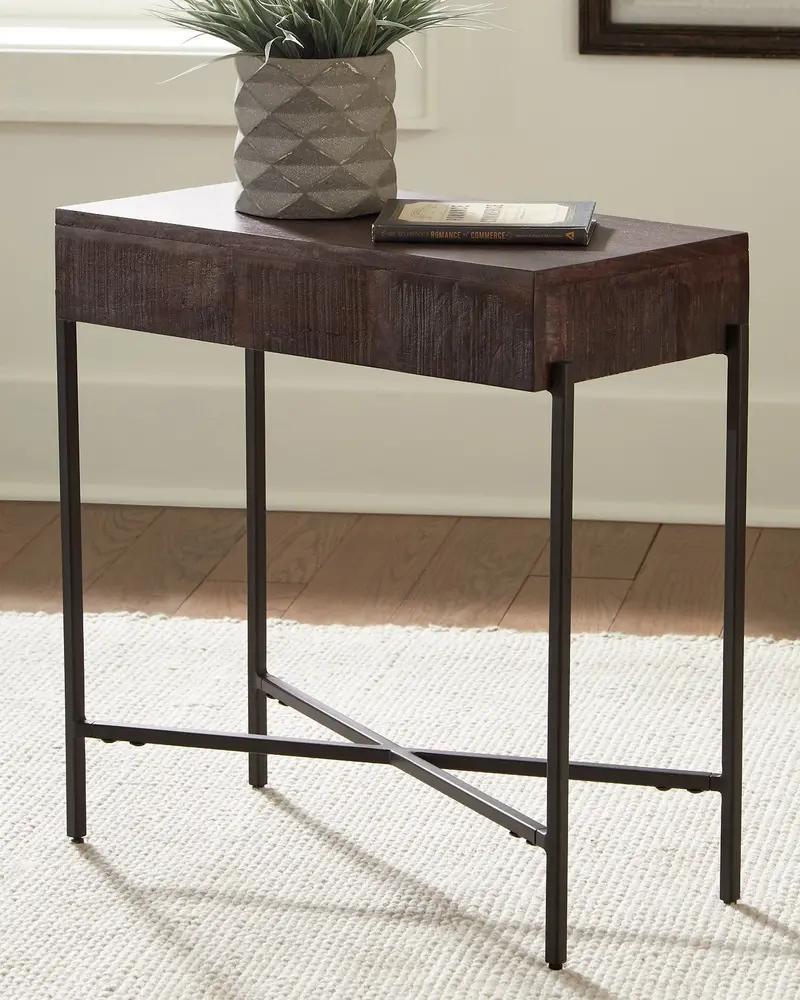 Matler Accent Side Table – Slim Modern Nightstand or End Table