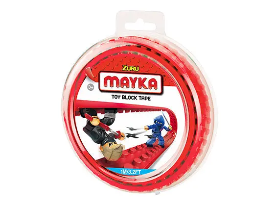 Mayka Block Tape – Adhesive Building Strip – Bold Red