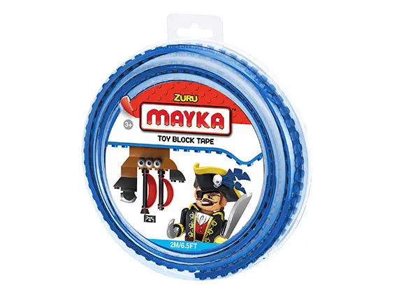Mayka Block Tape – Adhesive Building Strip – Vibrant Blue