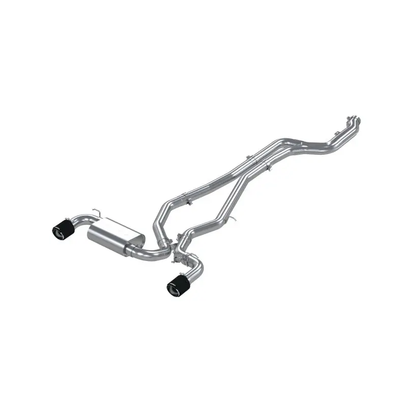 MBRP 3-Inch Cat-Back Exhaust System with Carbon Fiber Tips for 2020+ Toyota GR Supra 3.0L (T304 Stainless Steel)