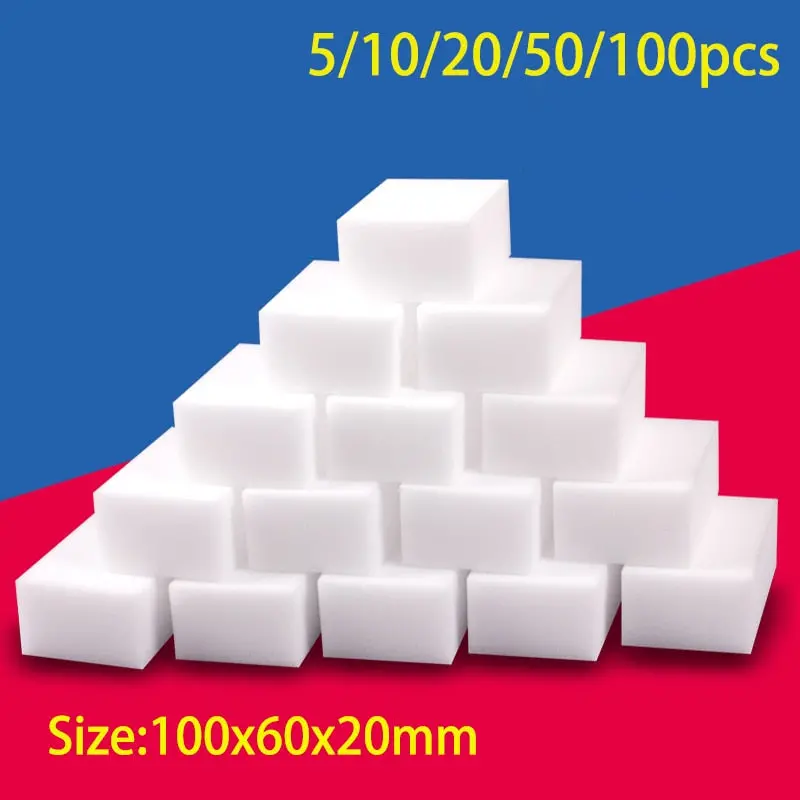 Melamine Magic Sponge – 100×60×20mm Heavy-Duty Cleaner for Kitchen & Bath