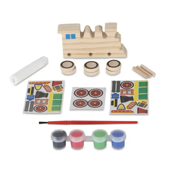 Melissa & Doug Created by Me Wooden Train Set