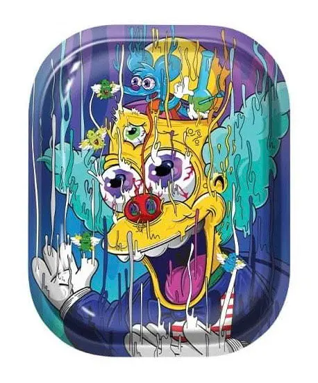 Melting K Metal Rolling Tray – 18 × 14 cm Durable Alloy Surface