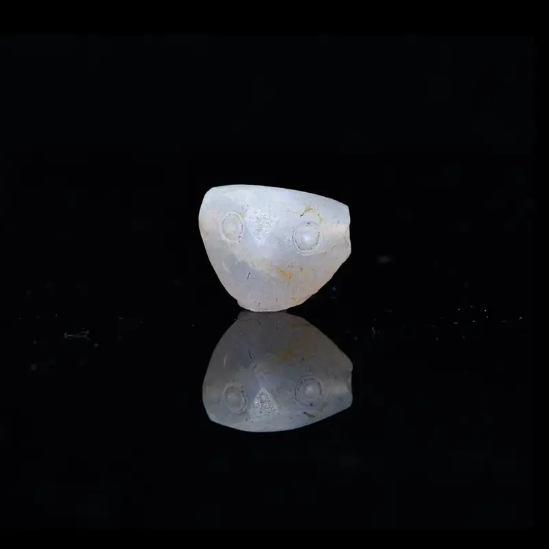 Mesopotamian Chalcedony Face Bead – Middle Bronze Age, 2nd Millennium BCE