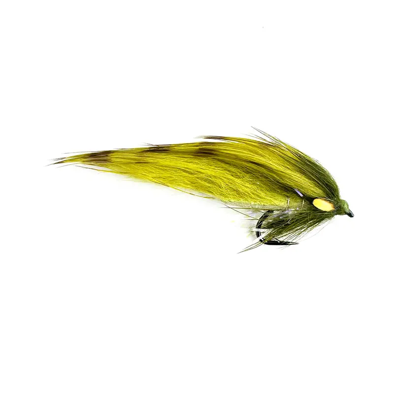 Micro Minkie Barred Olive Streamer Fly