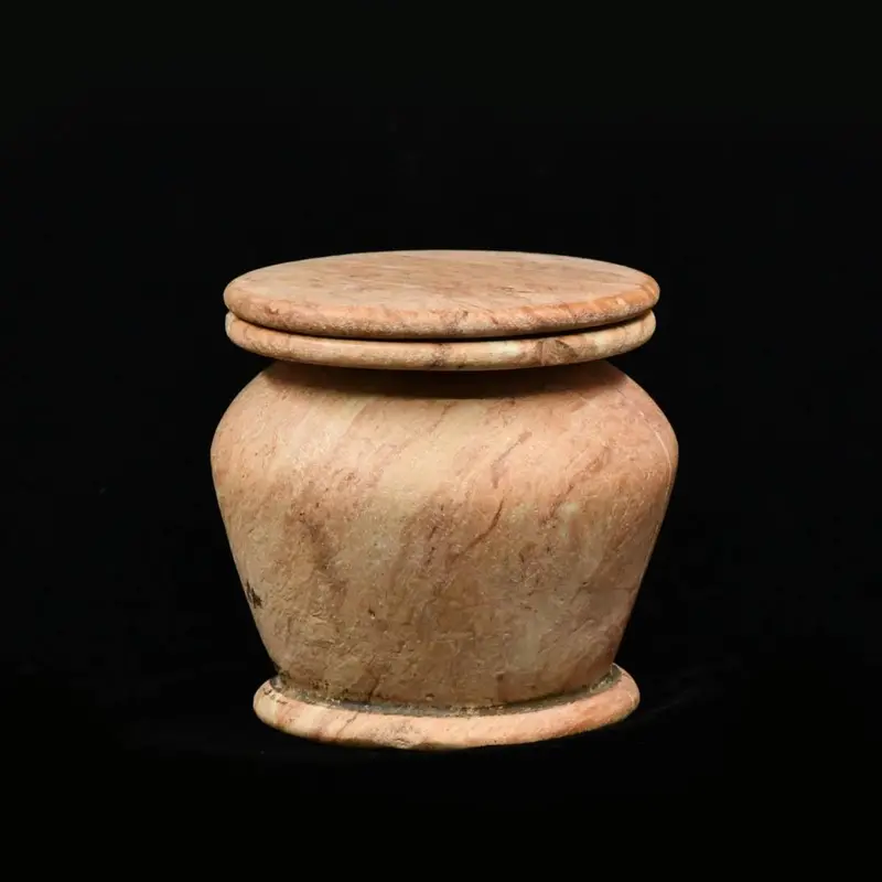 Middle Kingdom Egyptian Cosmetic Jar with Lid (c. 2030–1640 BCE)