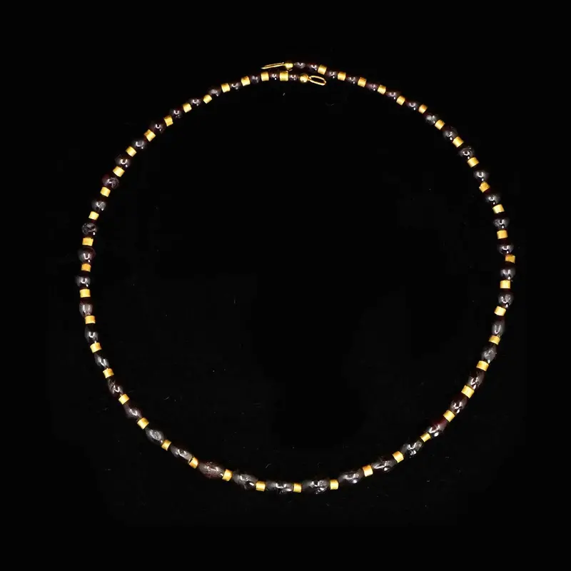 Middle Kingdom Egyptian Gold and Garnet Necklace, c. 2040–1786 BCE