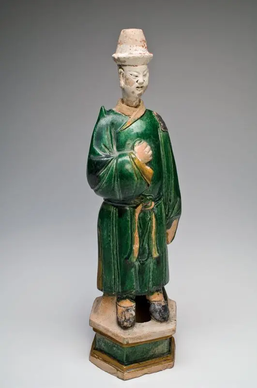 Ming Dynasty Sancai-Glazed Tomb Guardian Figure, Chinese Funerary Art, 1368–1644 CE