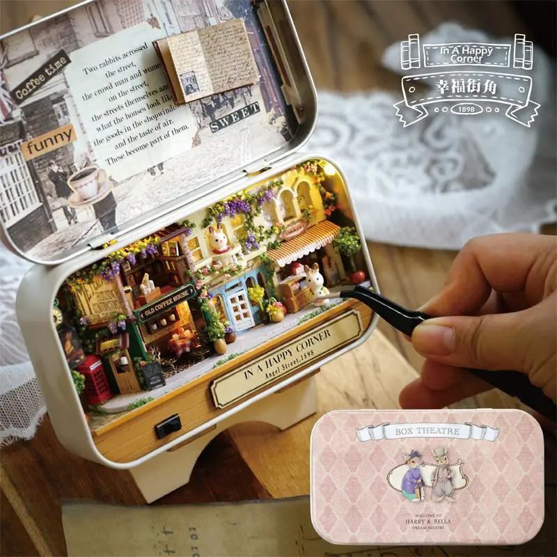 Miniature Box Theater Playset – DIY Dollhouse Kit