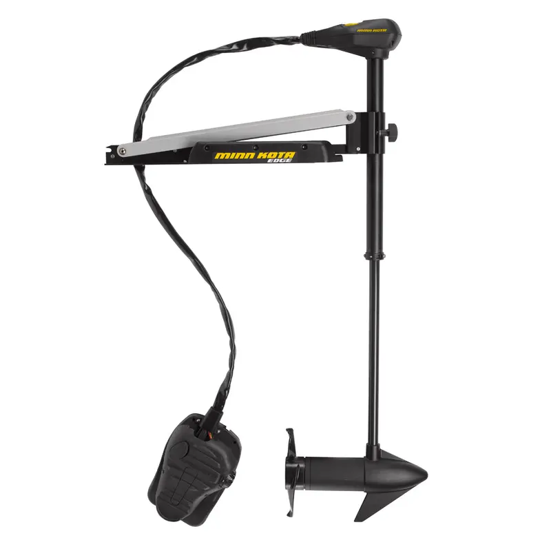 Minn Kota Edge 55 Remanufactured Trolling Motor — Latch Door, Foot Control, 12V/55 lb Thrust, 45″ Shaft