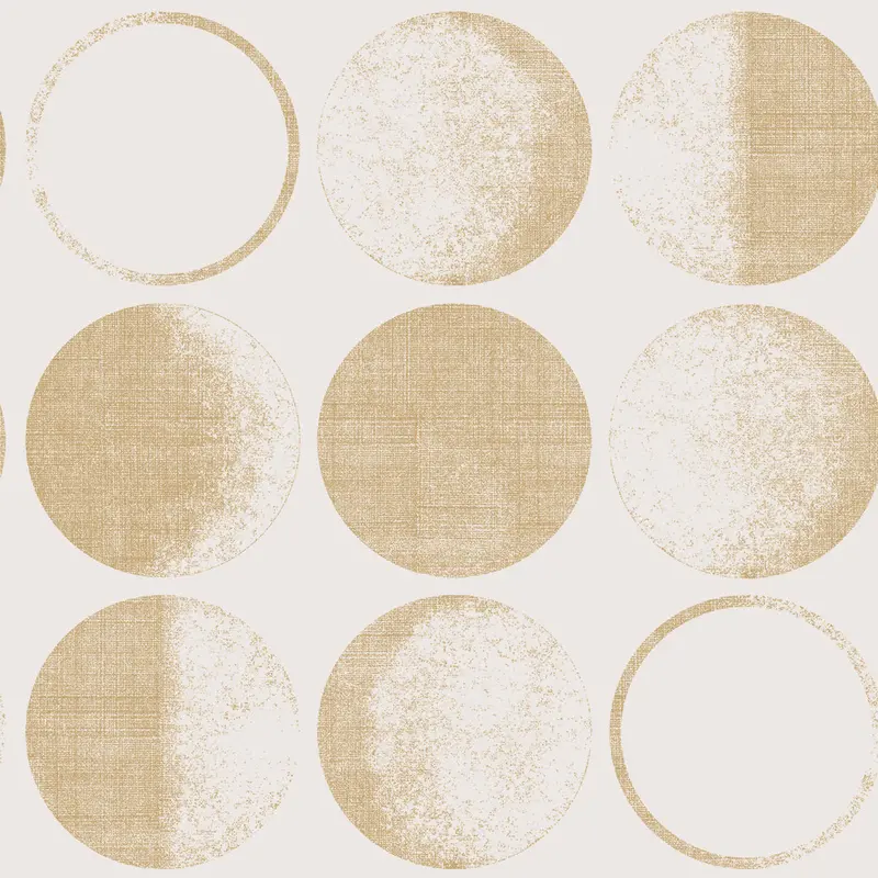 Moons Abstract Metallic Wallpaper Roll
