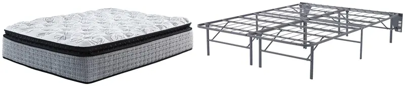 Mt Rogers Ltd Pillowtop Queen Mattress with Solid Foundation