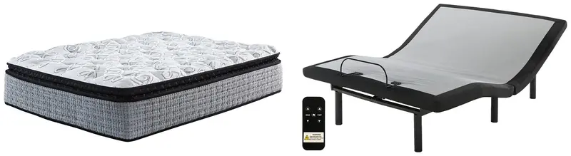 Mt Rogers Ltd Queen Pillowtop Mattress on Adjustable Power Base