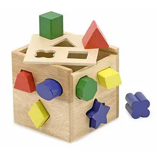 Multi-Sided Shape Sorting Cube for Preschoolers
